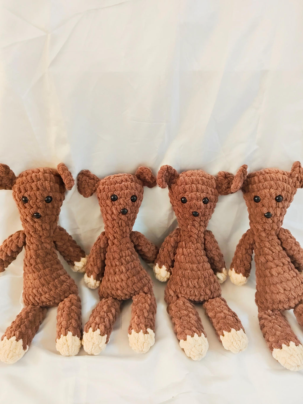 Crochet Teddy Bear Toy | Handmade Classic TV Bear Lookalike | Soft Stuffed Amigurumi Bear Doll | Baby Shower Gift  Kids Plush Christmas Gift