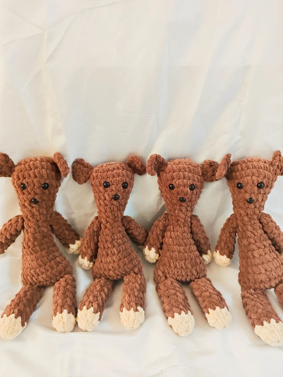 Crochet Teddy Bear Toy | Handmade Classic TV Bear Lookalike | Soft Stuffed Amigurumi Bear Doll | Baby Shower Gift  Kids Plush Christmas Gift