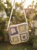 Handmade Crochet Granny Square Sling Bag | Y2K Boho Purse