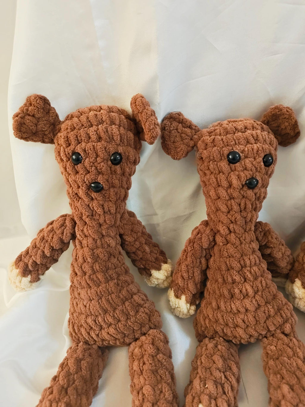 Crochet Teddy Bear Toy | Handmade Classic TV Bear Lookalike | Soft Stuffed Amigurumi Bear Doll | Baby Shower Gift  Kids Plush Christmas Gift
